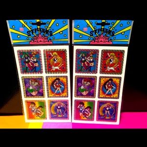 SAILOR MOON Embossed Holographic Sticker Packs VTG